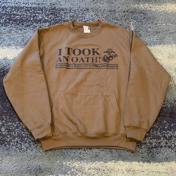 Port & Company Other - USMC Marine Corps Crewneck Sweatshirt Men's Medium Green Military